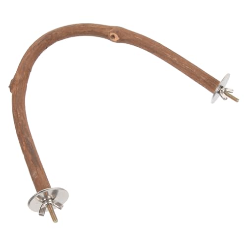 BUGUUYO Vogelstandstab für Papageien aus Stabilem Material Langlebig Glatte Oberfläche Geeignet für Wellensittiche Nymphensittiche Sittiche Einfach zu Montieren Sitzbrett für Vogelkäfige von BUGUUYO