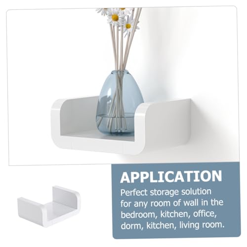 BUGUUYO Wandmontiertes Wasserdichtes mit Hoher Tragfähigkeit Multifunktionales Aufbewahrungsregal für Shampoo und Kosmetik Platzsparend für Dusche und Waschraum von BUGUUYO