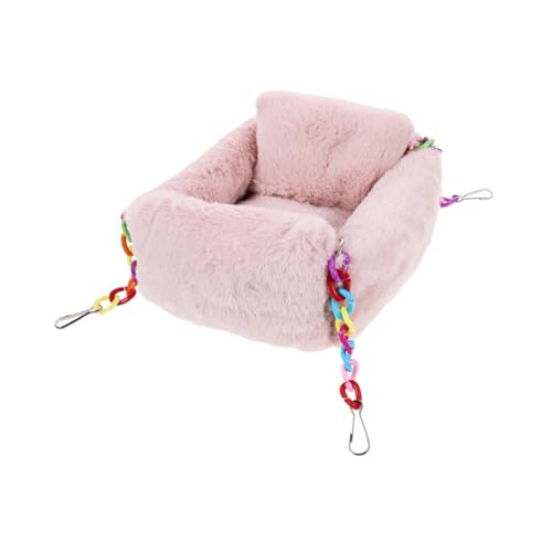 BUGUUYO Warmes Hamster-hängezelt, Bett, Hängematte, Plüsch, Schlafbett Für Kleintiere, Haus, Vogelnest, Käfig, Versteck Für Den Winter, Ratten, Eichhörnchen, Frettchen, Meerschweinchen BUGUUYO Warmes Hamster-hängezelt, Bett, Hängematte, Plüsch, Schlafbett Für Kleintiere, Haus, Vogelnest, Käfig, Versteck Für Den Winter, Ratten, Eichhörnchen, Frettchen, Meerschweinchen von BUGUUYO