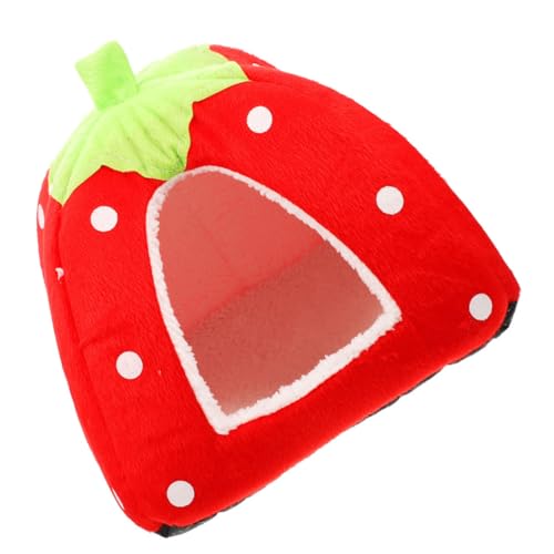 BUGUUYO Warmes Kleintierhaus Zelt mit Weichem Kissen Süßes Versteck für Hamster Meerschweinchen und Kaninchen Waschbares Gemütliches Hasenversteck für Sicheren Rückzugsort BUGUUYO Warmes Kleintierhaus Zelt mit Weichem Kissen Süßes Versteck für Hamster Meerschweinchen und Kaninchen Waschbares Gemütliches Hasenversteck für Sicheren Rückzugsort von BUGUUYO