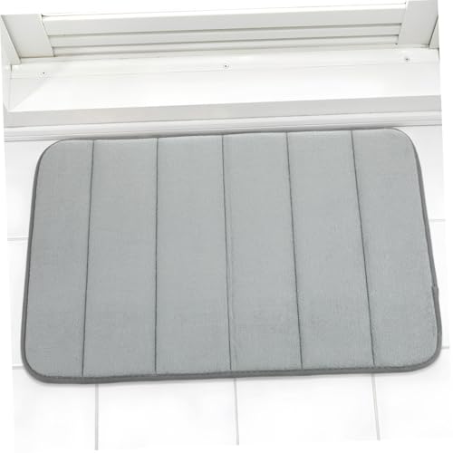 BUGUUYO Wasserabsorbierende rutschfeste Badematte Weiche Waschbare Badezimmermatte mit Nonslip Boden Saugfähiger Strapazierfähiger Duschvorleger für Badewanne und Waschbecken von BUGUUYO