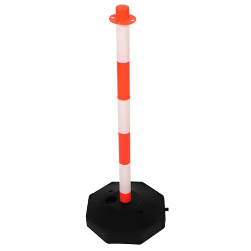 BUGUUYO Wasserbefüllbare Warnsäule aus Robustem Hochsichtbar Orange weiß Flexibel und Vielseitig für Straßenabsperrung Verkehrssicherung und Parkplatzschutz Einfach zu Handhaben und von BUGUUYO