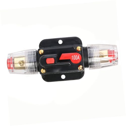 BUGUUYO Wasserdichter Auto Sicherungshalter mit Reset Funktion Dc Inline Leistungsschutzschalter für Kfz Audio und Inverter Systeme Schutzschalter für Auto Boot und Motorrad BUGUUYO Wasserdichter Auto Sicherungshalter mit Reset Funktion Dc Inline Leistungsschutzschalter für Kfz Audio und Inverter Systeme Schutzschalter für Auto Boot und Motorrad von BUGUUYO