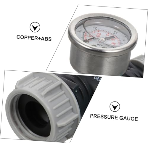 BUGUUYO Wasserdruckregler mit Manometer Präzise Messung Psi Stabile Leistung Schnell Anschließbar Geeignet für Gartenbewässerung und Hochdruck Gartenschläuche Auslaufsicher und Langlebig von BUGUUYO