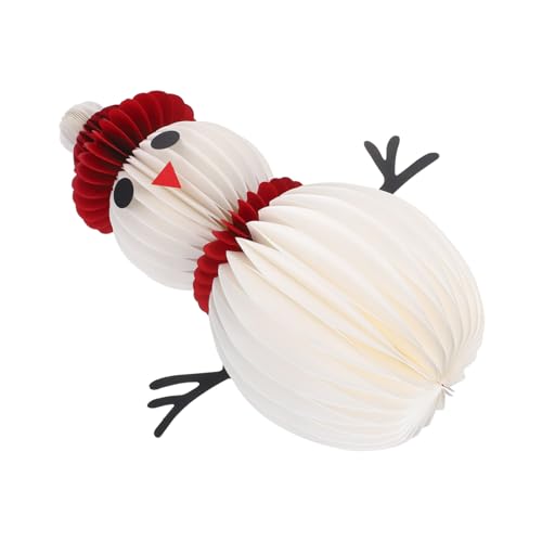 BUGUUYO Weihnachtlicher Papier-honigwaben-schneemann Dekofigur Große Indoor Tischdekoration für Festliche Partys und Gemütliche Weihnachtsatmosphäre BUGUUYO Weihnachtlicher Papier-honigwaben-schneemann Dekofigur Große Indoor Tischdekoration für Festliche Partys und Gemütliche Weihnachtsatmosphäre von BUGUUYO