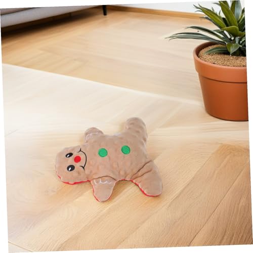 BUGUUYO Weihnachtliches Hundespielzeug Plüsch Lebkuchenmann mit Quietscher Strapazierfähiges Kauspielzeug für Welpen Interaktives Stofftier für Kleine und Mittelgroße Hunde als Geschenk BUGUUYO Weihnachtliches Hundespielzeug Plüsch Lebkuchenmann mit Quietscher Strapazierfähiges Kauspielzeug für Welpen Interaktives Stofftier für Kleine und Mittelgroße Hunde als Geschenk von BUGUUYO