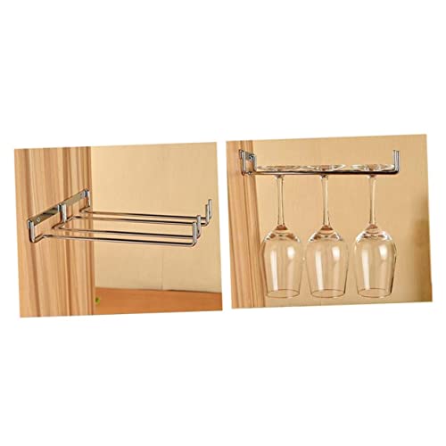 BUGUUYO Weinglashalter Unterbau Weinregal Hängend für Bar Küche Rostfrei Langlebig Platzsparend für Weingläser Flöten und Stielgläser Einfache Montage unter Schrank oder Regal BUGUUYO Weinglashalter Unterbau Weinregal Hängend für Bar Küche Rostfrei Langlebig Platzsparend für Weingläser Flöten und Stielgläser Einfache Montage unter Schrank oder Regal von BUGUUYO