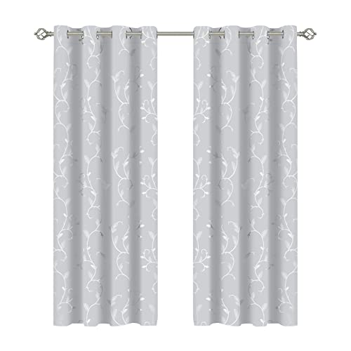 BUHUA Blickdichte Vorhänge, Wohnzimme Thermo Gardinen Licht Blockieren Ösenschal,Thermogardinen für Schlafzimmer, 229x132 cm, Grau Weiß, 2er Set BUHUA Blickdichte Vorhänge, Wohnzimme Thermo Gardinen Licht Blockieren Ösenschal,Thermogardinen für Schlafzimmer, 229x132 cm, Grau Weiß, 2er Set von BUHUA