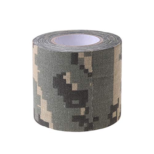 BUIDI Selbstklebender Vlies Camouflage Cohesive Camping Hunting Camo Stealth Tape 5M Klebeband Digital von BUIDI