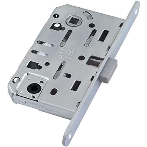 MAGNETISCHES Einsteckschloss für Tür-WC-Innenraum - Magnetverschluss - CHROM-Platte mit abgerundeten Enden MAGNETISCHES Einsteckschloss für Tür-WC-Innenraum - Magnetverschluss - CHROM-Platte mit abgerundeten Enden von BUILDDIS