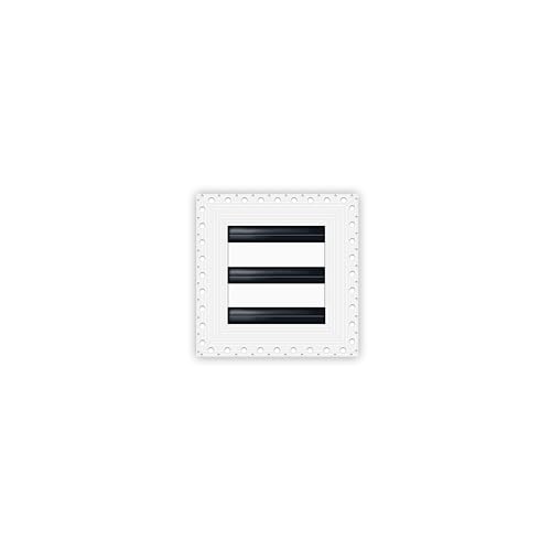 BUILDMART - 15,2 x 15,2 cm große Lüftungsschlitzabdeckung – Trockenbau Schlamm in Weiß – MUD Linearschlitz-Diffusor – Registergitter für Decke und Wände – Texas Buildmart von BUILDMART