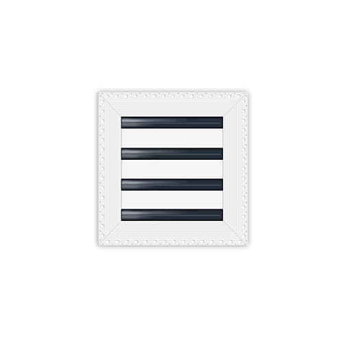 BUILDMART - 20,3 x 20,3 cm große Lüftungsschlitzabdeckung – Trockenbau Schlamm in Weiß – MUD Linearschlitz-Diffusor – Registergitter für Decke und Wände – Texas Buildmart von BUILDMART