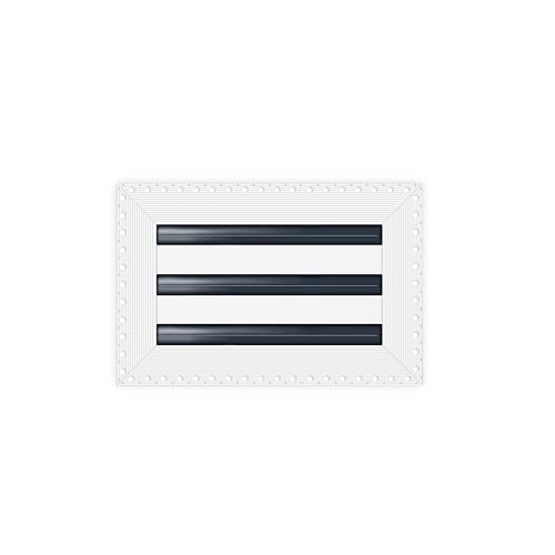 BUILDMART - 25,4 x 15,2 cm große Lüftungsschlitzabdeckung – Trockenbau Schlamm in Weiß – MUD Linearschlitz-Diffusor – Registergitter für Decke und Wände – Texas Buildmart von BUILDMART