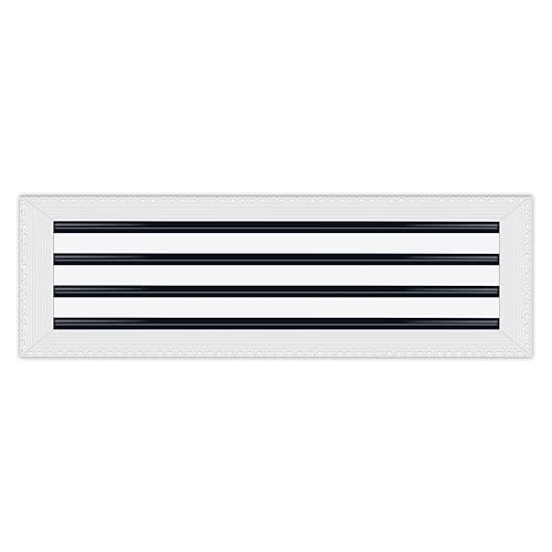 BUILDMART - 26 x 8 MUD-in Lüftungsschlitzabdeckung – Trockenbau MUD in Weiß Lüftungsschlitz – MUD Linearschlitz-Diffusor – Registergitter für Decke und Wände – Texas Buildmart von BUILDMART