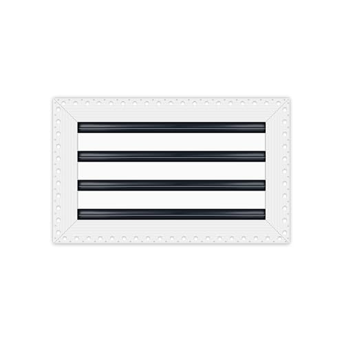 BUILDMART - 35,6 x 20,3 cm große Lüftungsschlitzabdeckung – Trockenbau MUD in Weiß Lüftungsschlitz – MUD Linearschlitz-Diffusor – Registergitter für Decke und Wände – Texas Buildmart von BUILDMART