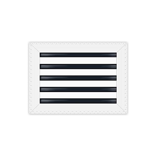 BUILDMART - 35,6 x 25,4 cm große Lüftungsschlitzabdeckung – Trockenbau MUD in Weiß Lüftungsschlitz – MUD Linearschlitz-Diffusor – Registergitter für Decke und Wände – Texas Buildmart von BUILDMART