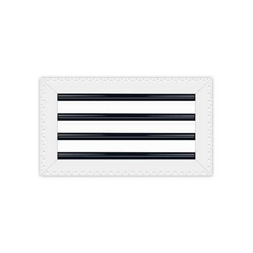 BUILDMART - 40,6 x 20,3 cm große Lüftungsschlitzabdeckung – Trockenbau MUD in Weiß Lüftungsschlitz – MUD Linearschlitz-Diffusor – Registergitter für Decke und Wände – Texas Buildmart von BUILDMART