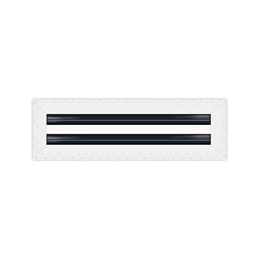 BUILDMART - 45,7 cm MUD-in linearer Schlitz-Diffusor – 2 Schlitzen – Lüftungsschlitzabdeckung – Trockenbau Schlamm in weißem Lüftungsschlitz – MUD Linearschlitz-Diffusor – Registergitter für Decke und BUILDMART - 45,7 cm MUD-in linearer Schlitz-Diffusor – 2 Schlitzen – Lüftungsschlitzabdeckung – Trockenbau Schlamm in weißem Lüftungsschlitz – MUD Linearschlitz-Diffusor – Registergitter für Decke und von BUILDMART