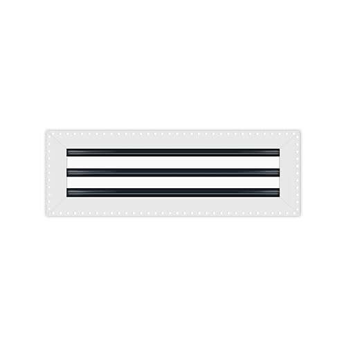 BUILDMART - 45,7 x 15,2 cm große Lüftungsschlitzabdeckung – Trockenbau MUD in Weiß Lüftungsschlitz – MUD Linearschlitz-Diffusor – Registergitter für Decke und Wände – Texas Buildmart von BUILDMART