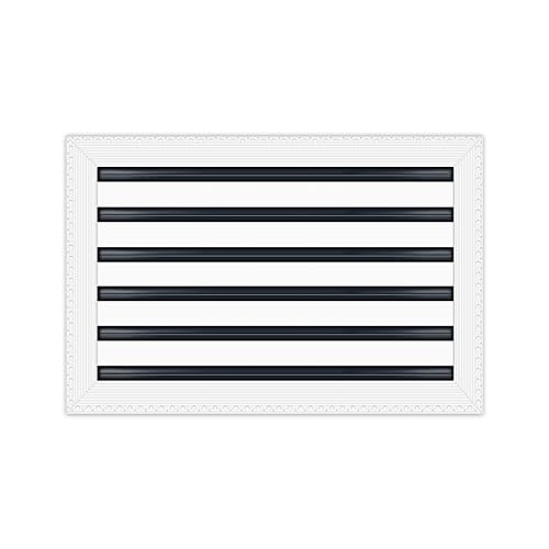 BUILDMART - 45,7 x 30,5 cm große Lüftungsschlitzabdeckung – Trockenbau MUD in Weiß Lüftungsschlitz – MUD Linearschlitz-Diffusor – Registergitter für Decke und Wände – Texas Buildmart von BUILDMART