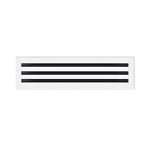 BUILDMART - 61 x 15 cm Lüftungsschlitzabdeckung – Trockenbau Schlamm in Weiß Lüftungsschlitz – MUD Linearschlitz-Diffusor – Registergitter für Decke und Wände – Texas Buildmart von BUILDMART