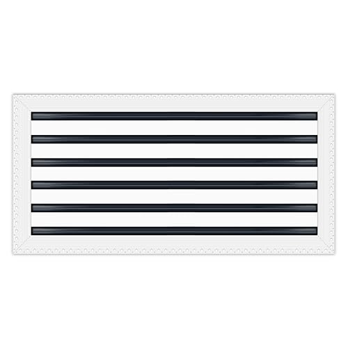 BUILDMART - 61 x 30,5 cm große Lüftungsschlitzabdeckung – Trockenbau MUD in Weiß Lüftungsschlitz – MUD Linearschlitz-Diffusor – Registergitter für Decke und Wände – Texas Buildmart von BUILDMART