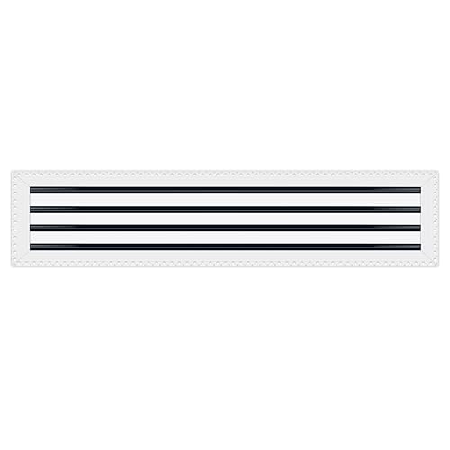 BUILDMART - 91,4 x 20,3 cm große Lüftungsschlitzabdeckung – Trockenbau MUD in Weiß Lüftungsschlitz – MUD Linearschlitz-Diffusor – Registergitter für Decke und Wände – Texas Buildmart von BUILDMART