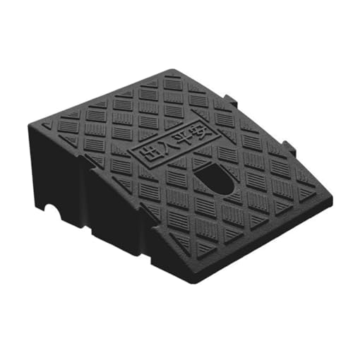 BUKBAG Türschwellenrampe Bordsteinrampe, Rollstuhlrampe, Rampe Rollstuhl Rampe Auto, Schwellenrampe, Rampe Türschwelle, Türschwellenrampen, 25cm Längen 13cm Black von BUKBAG