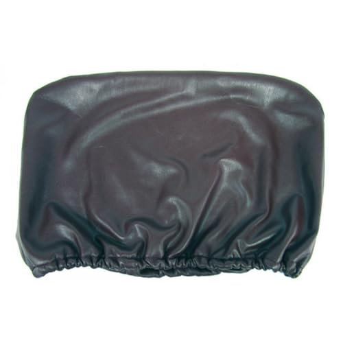 Stuhllehnen Überzug für Stuhllehne Bürostuhl Küchenstühle Esszimmerstühle Essstühle Schreibtischstuhl, PU Leder Stuhlbezug Sesselhussen Stuhlüberzüge wasserdichte Stretch 28x42 cm Black von BUKBAG