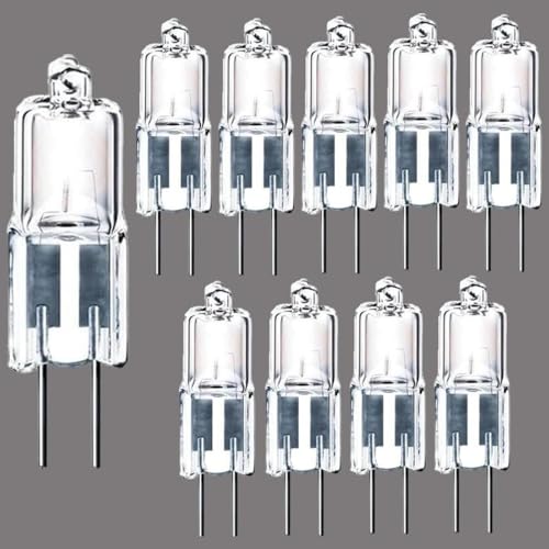 BULBEAWICK 10 STÜCKE 12V G4 5W 2 Pin Basis Halogen Küchentisch Pendelleuchte 12 Volt 20W Bi-Pin Warme Klare Landschaft Schreibtischbeleuchtung 12V-30 BULBEAWICK 10 STÜCKE 12V G4 5W 2 Pin Basis Halogen Küchentisch Pendelleuchte 12 Volt 20W Bi-Pin Warme Klare Landschaft Schreibtischbeleuchtung 12V-30 von BULBEAWICK