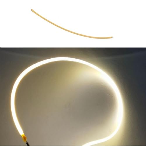 BULBEAWICK 10 STÜCKE Rot 130mm 3v Cob LED Filament Flexible Lampenteile, Warmes Licht Flexibler Glühfaden, LED-Lampen Zubehör 130mm 2700K Warm Weiß von BULBEAWICK