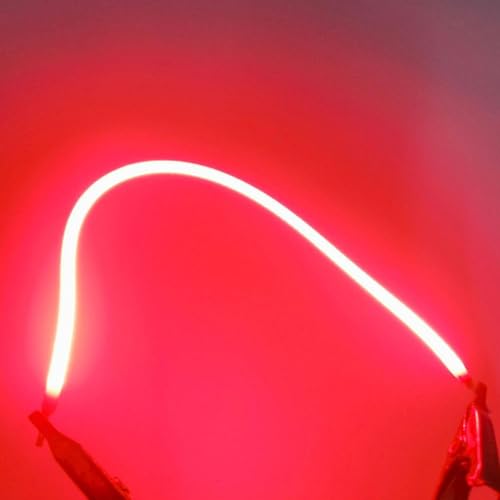 BULBEAWICK 10 Stück 3V Weiß LED COB Flexibles Filament 80mm 60mm 300mm 130mm Lampe Teile LED Diode Beleuchtung Strip Dekoration 255mm Rot von BULBEAWICK