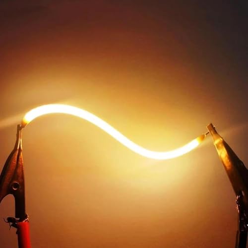 BULBEAWICK 10 Stück LED Flexible Filament Lampe Teile, Rot, Grün, DC 3V LED Diode Zubehör für Glühbirnen, DIY handgemachte Raumdekoration Design 80MM 2200K Warm Yellow BULBEAWICK 10 Stück LED Flexible Filament Lampe Teile, Rot, Grün, DC 3V LED Diode Zubehör für Glühbirnen, DIY handgemachte Raumdekoration Design 80MM 2200K Warm Yellow von BULBEAWICK