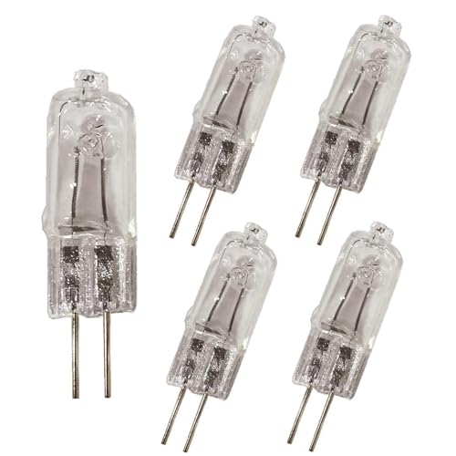 BULBEAWICK 5 Stück G4 Glühbirnen 110V/220V Kristallklare Halogenlampe 2 Pin Dimmbar 3000K Warmweiß G4 220V-35W BULBEAWICK 5 Stück G4 Glühbirnen 110V/220V Kristallklare Halogenlampe 2 Pin Dimmbar 3000K Warmweiß G4 220V-35W von BULBEAWICK