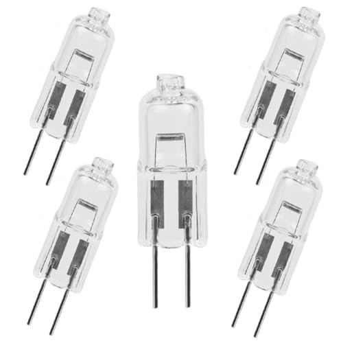 BULBEAWICK 5PCS G4 6V 30W Halogenlampen 6V 10W 20W dimmbare Glühbirnen mit hoher Helligkeit für Mikroskoplampen 6V-10W von BULBEAWICK