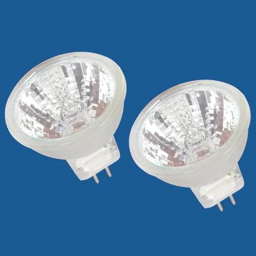 BULBEAWICK MR11 Halogen 6V 5W Scheinwerfer Glühbirnen 12V 10W 35W (2er Pack) GU4 Bi-Pin Sockel, warmweiß 2700K dimmbar 6V-5W von BULBEAWICK