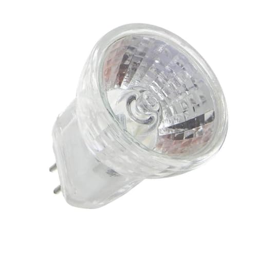 BULBEAWICK MR8 6V 5W kleine Halogenlampe 12V 5W Scheinwerfer 35W Halogen MR8 12V 10W Flutbirne Bi-Pin Sockel (für Glasfaser) 12V-5W von BULBEAWICK