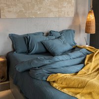 Leinen Bettbezüge, Vorgewaschene Bettwäsche Aus Baumwolle, 240x220 cm von BULDANSHOP