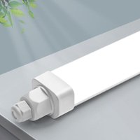 2 Stück Tobeter led Feuchtraumleuchte 150cm, 45W 4500LM led Röhre Feuchtraumlampe im Reihenschaltung, IP65 Wasserfest Werkstattlampe für Keller von BULING