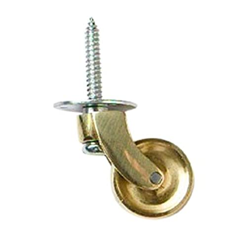 Bulk Hardware bh05124 Lenkrolle Schraube Messing, Set 4 Stück von Merriway