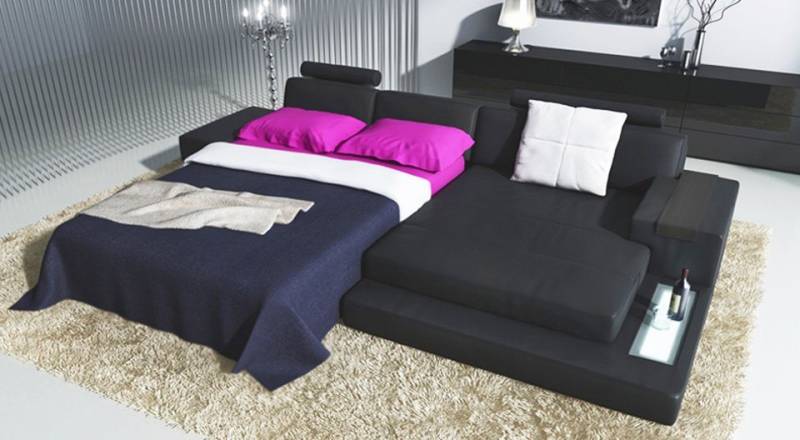 BULLHOFF Schlafsofa Schlafsofa Leder Schlafcouch Ecksofa »HAMBURG III« von BULLHOFF, made in Europe von BULLHOFF