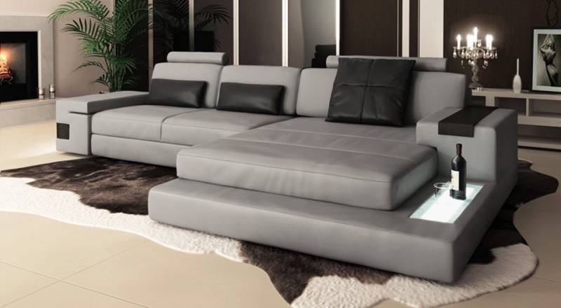 BULLHOFF Schlafsofa Schlafsofa Leder Schlafcouch Ecksofa »HAMBURG III« von BULLHOFF, made in Europe von BULLHOFF