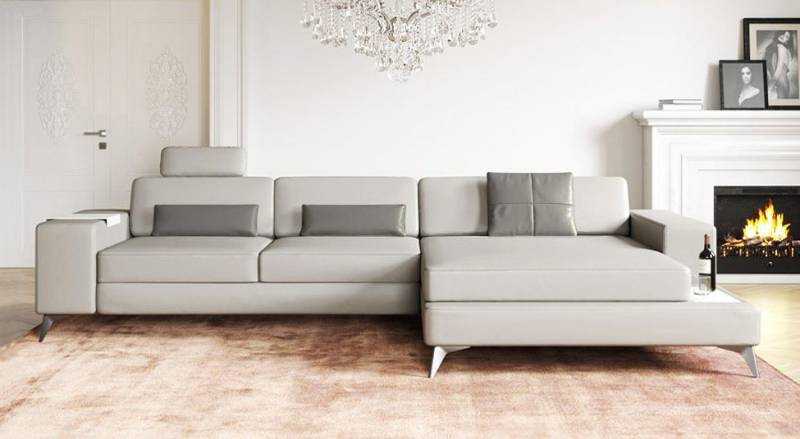 BULLHOFF Wohnlandschaft Wohnlandschaft Leder Ecksofa »MÜNCHEN III« von BULLHOFF, Made in Europe von BULLHOFF