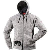 BULLSTAR Jacke, grau, Polyester/Baumwolle, Gr. S von BULLSTAR