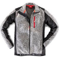 BULLSTAR Softshell-Strickjacke »Hero-x«, grau/schwarz, Polyester/Elasthan von BULLSTAR