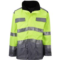 BULLSTAR Warnschutzparka, gelb, Polyester, Gr. XXL von BULLSTAR