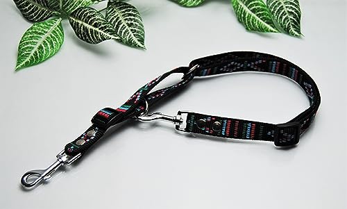 Böttcher Fährtengeschirr Nylon Gr.M Indianer-Muster 20mm Suchgeschirr von BULLYZEI