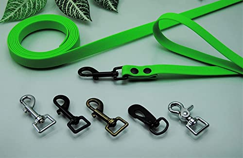Hundeleine Gummi PVC Neon-Grün 20mm x 3m MIT Schlaufe Silber Karabiner Schleppleine Fährtenleine Hundeleine Gummi PVC Neon-Grün 20mm x 3m MIT Schlaufe Silber Karabiner Schleppleine Fährtenleine von BULLYZEI