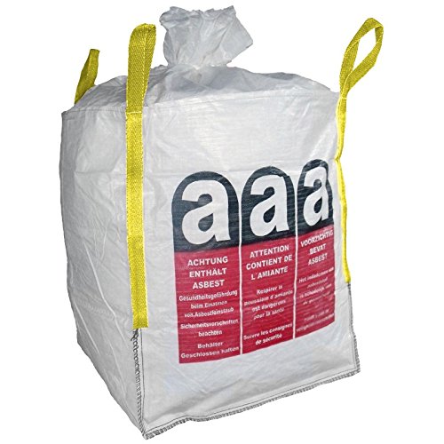 Big-Bag 90x90x110 cm ASBEST, beschichtet, Schürze, SWL 1 t, SF 5:1 von BULTO