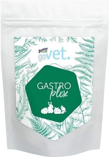 Bunny geoVET GASTROplex für Nagetiere | 325 g | Ergänzungsfuttermittel für Zwergkaninchen, Meerschweinchen, Chinchillas & Degus | Zur Unterstützung des Verdauungstraktes von Bunny
